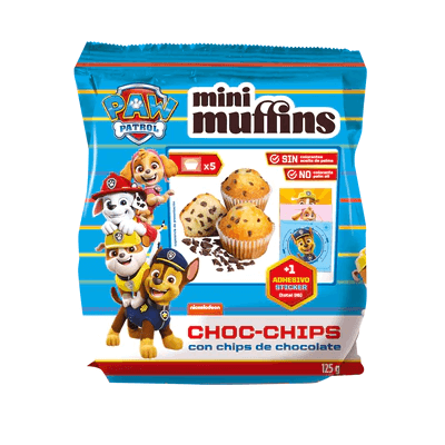 Läs mer om Paw Patrol Mini Muffins Chocolate Chips 125g