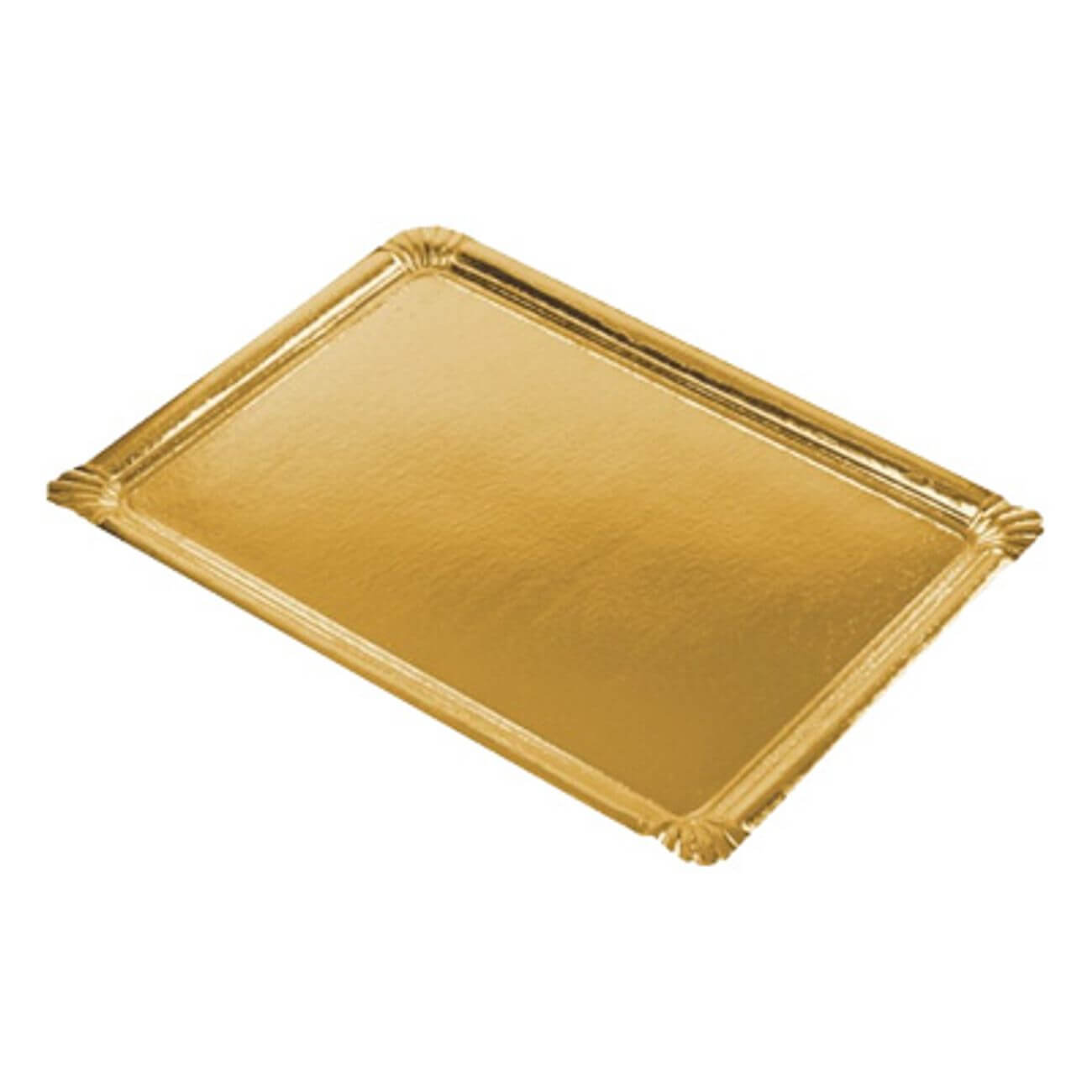 Läs mer om Serveringsfat Papp Rektangulär Guld 5-pack