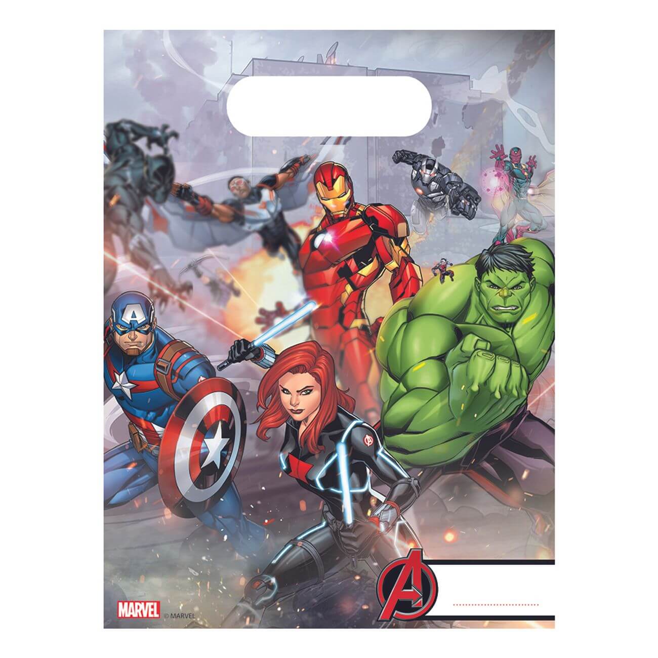 Kalaspåsar Avengers 6-pack | Festartiklar - Festteman - Kalastillbehör - Avengers-kalas | Gottegrisen