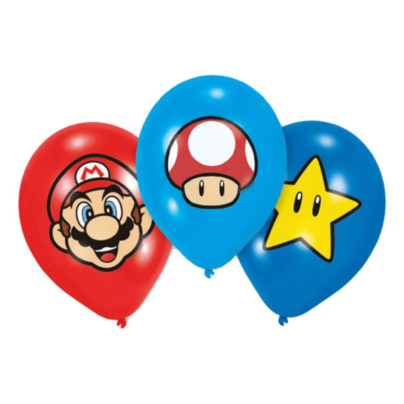 Läs mer om Ballonger Super Mario 6-pack