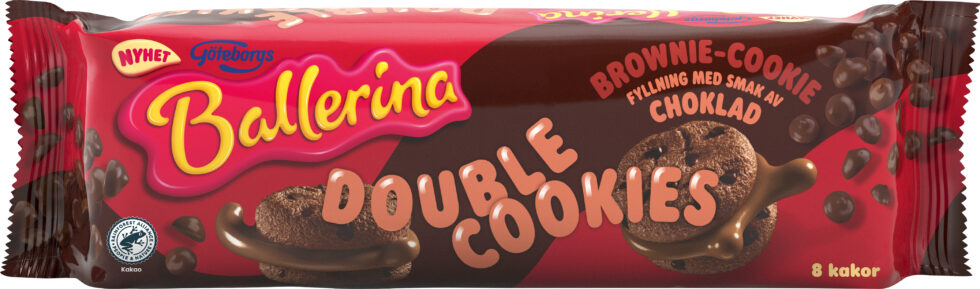 Läs mer om Ballerina Double Cookies Brownie 168g