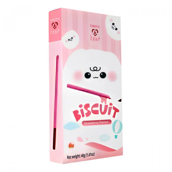 Läs mer om Tokimeki Biscuit Stick Strawberry Flavour 40g