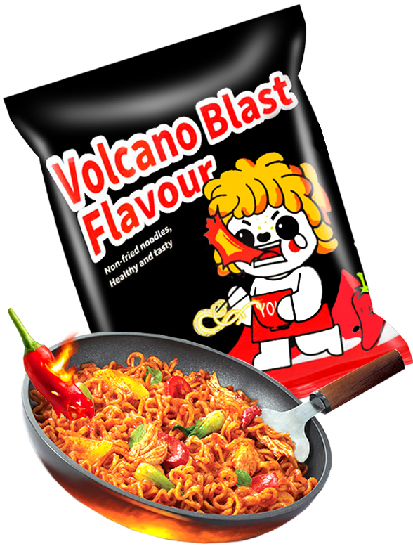 Läs mer om Youmi Instant Noodles Volcano Blast 93g
