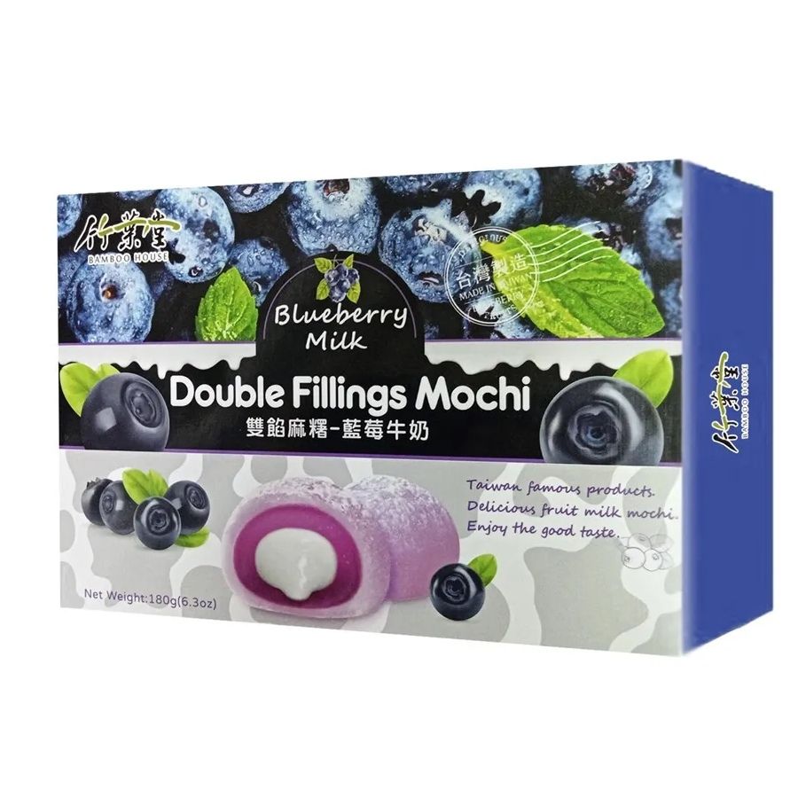 Läs mer om Bamboo House Double Filling Mochi Blueberry 180g