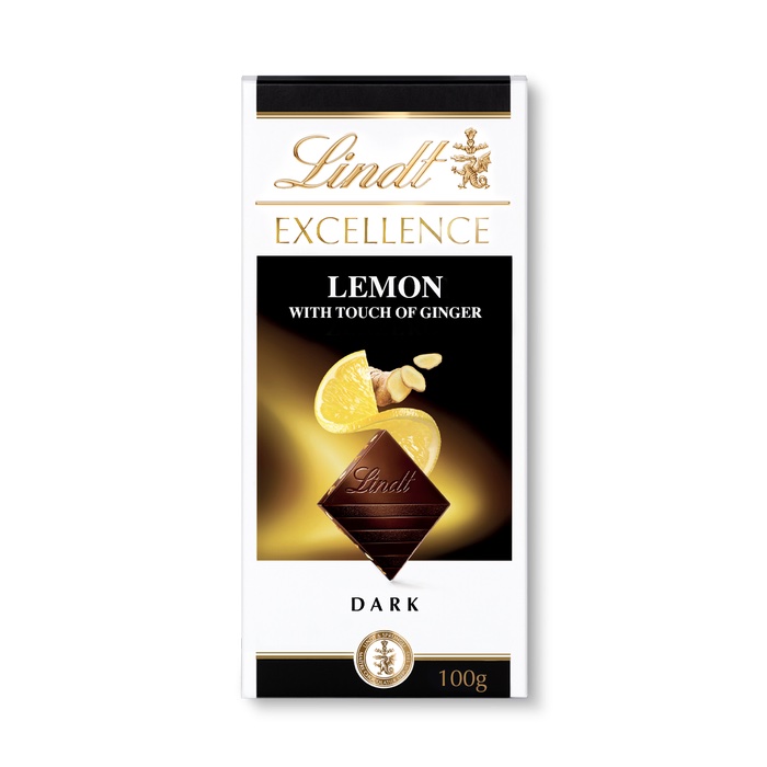 Lindt Excellence Dark Lemon Ginger 100g