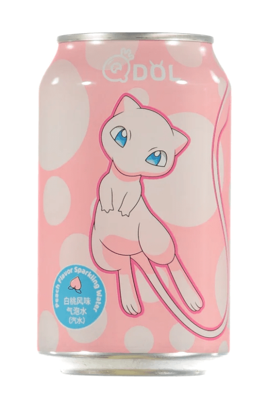 Läs mer om Qdol Pokemon Läsk - Mew Persika 33cl