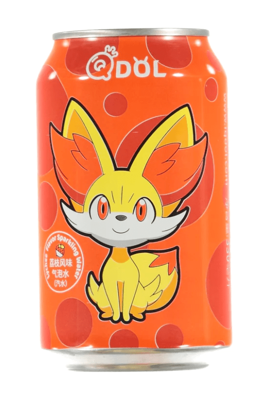 Läs mer om Qdol Pokemon Läsk - Fennekin Lychee 33cl