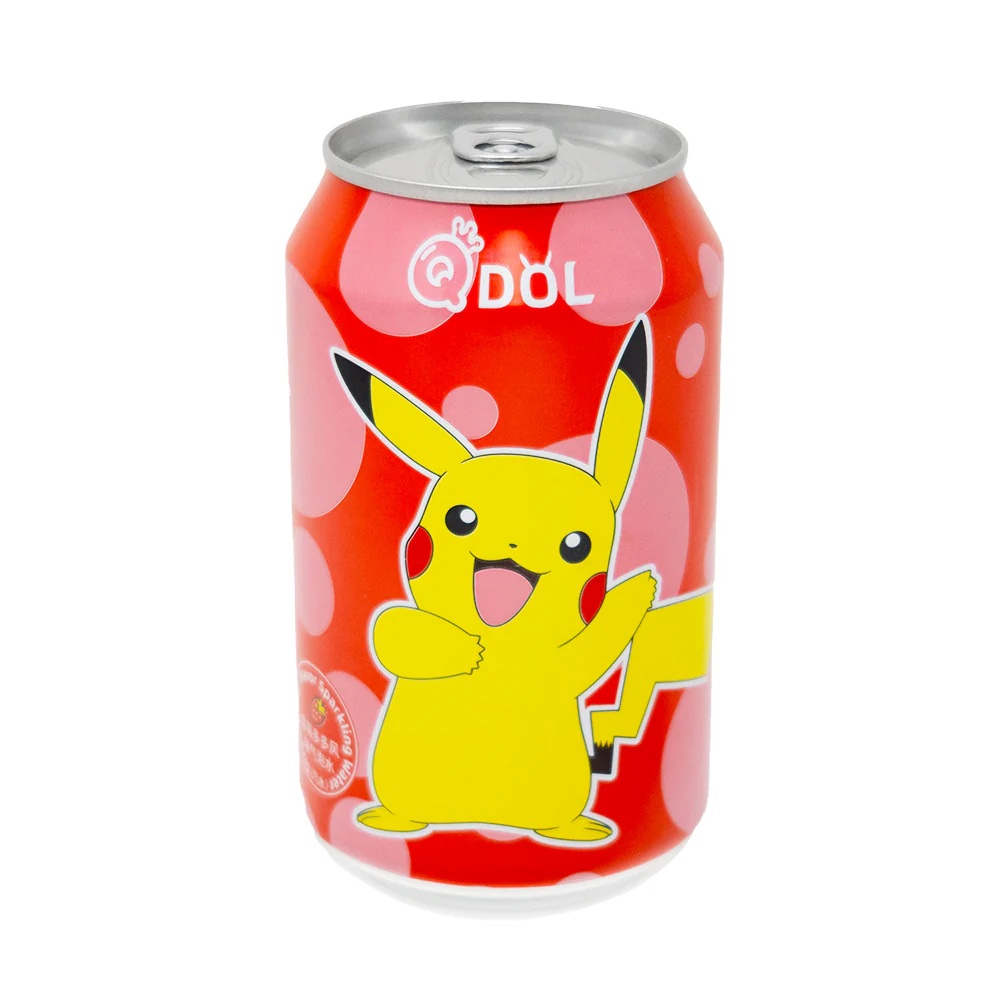 Qdol Pokemon Läsk - Pikachu Jordgubb 33cl