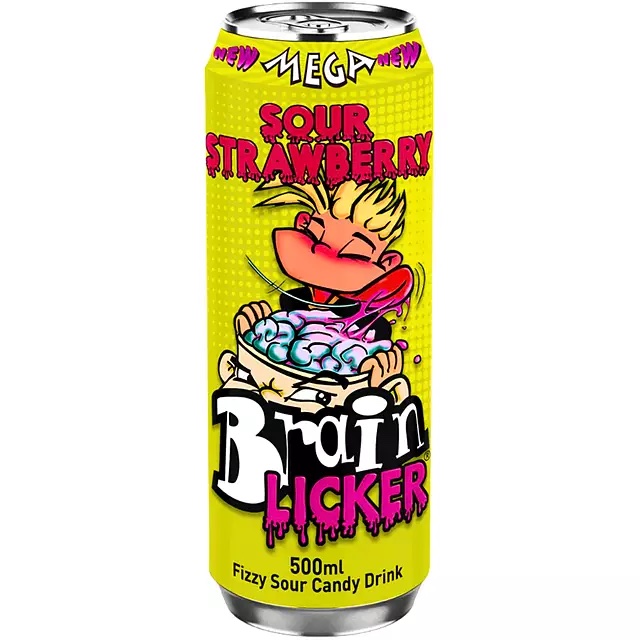 Brain Licker Sour Soda Strawberry 50cl