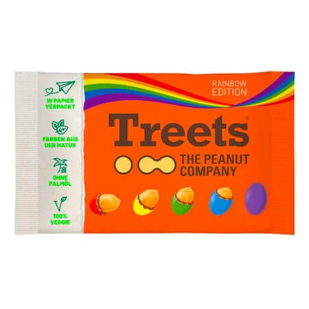 Läs mer om Treets Peanuts Rainbow 185g