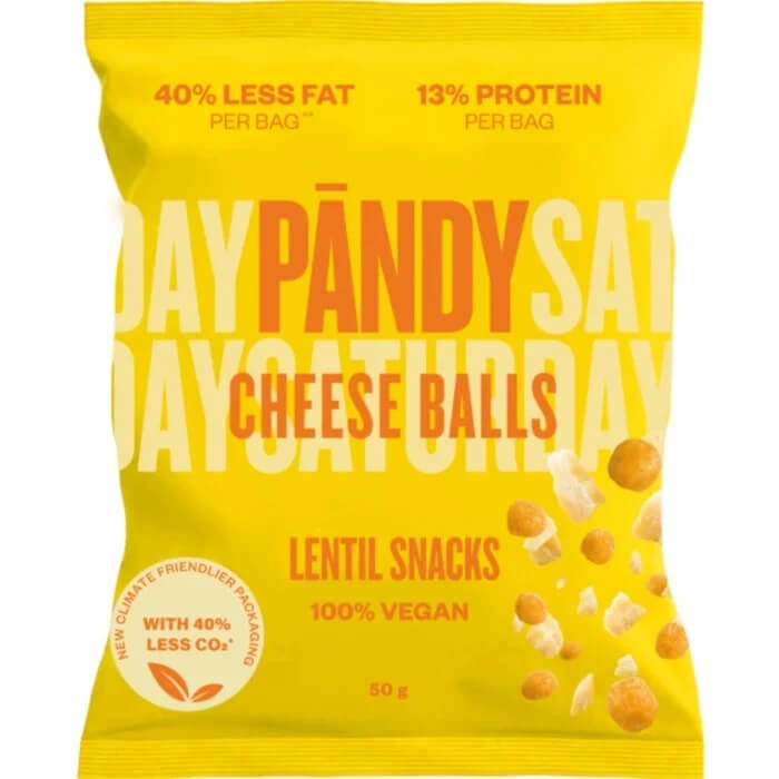 Pandy Lentil Snacks Cheese Balls 50g