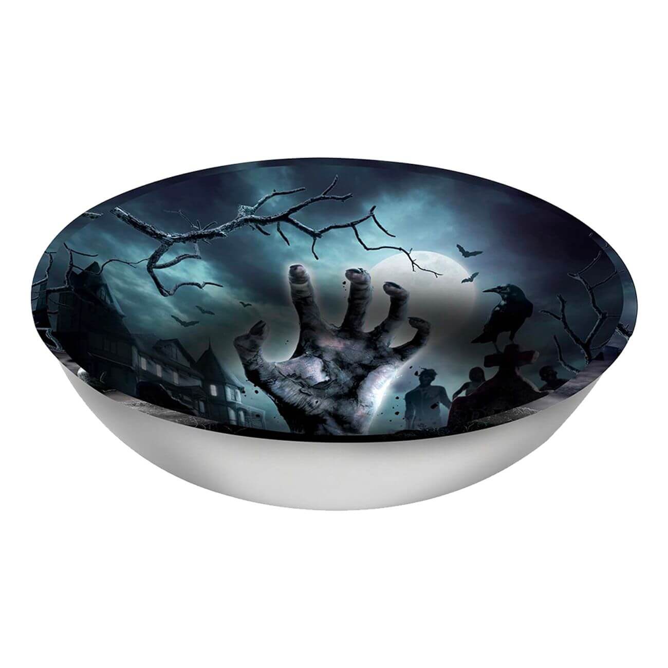 Stor Godisskål i Plast Halloween Kyrkogård | Festartiklar | Gottegrisen