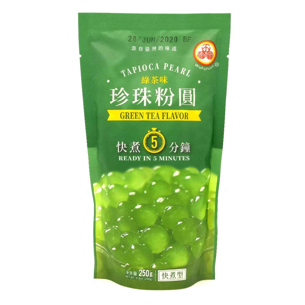 Läs mer om Wufuyuan Tapioca Pearl - Green Tea 250g