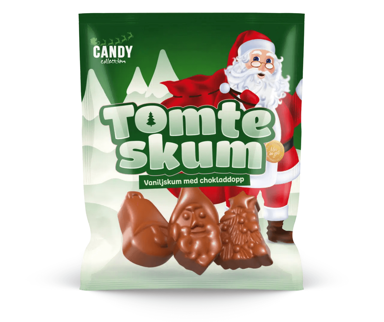 Tomteskum med Ljuschoklad 70g