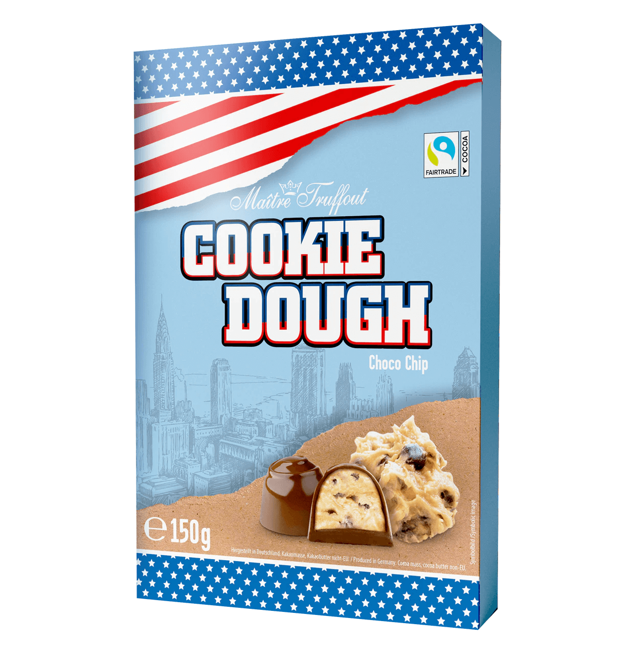 Läs mer om Maitre Truffout Cookie Dough Chocolate Chip Pralines 150g