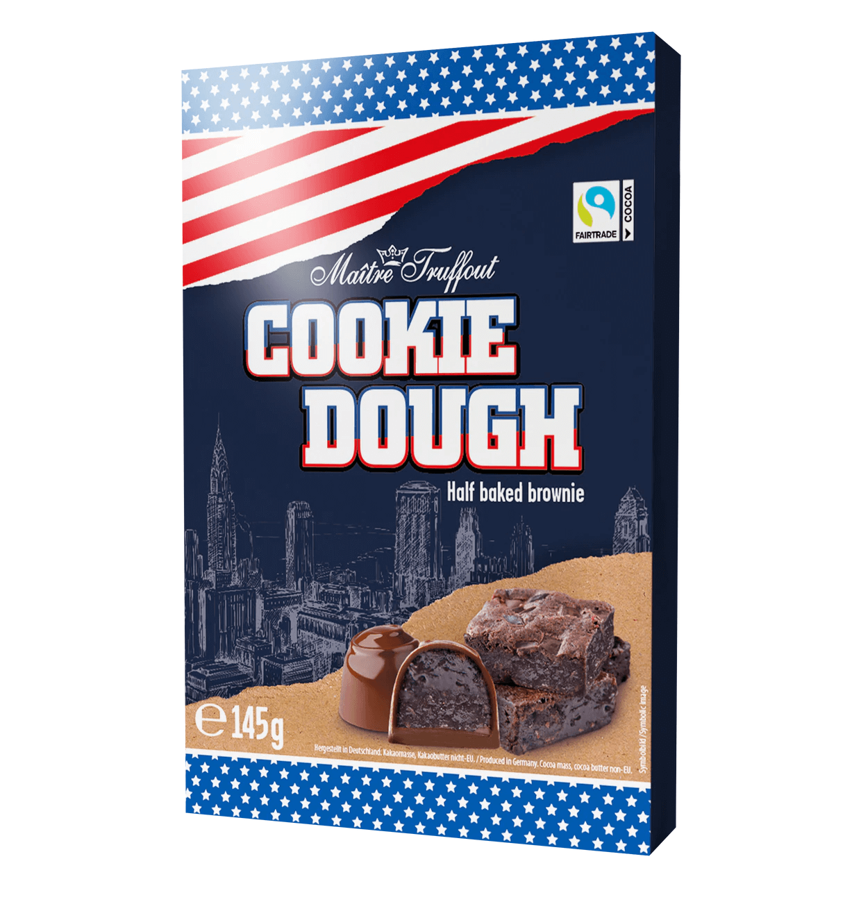 Maitre Truffout Cookie Dough Half-Baked Brownie Pralines 145g