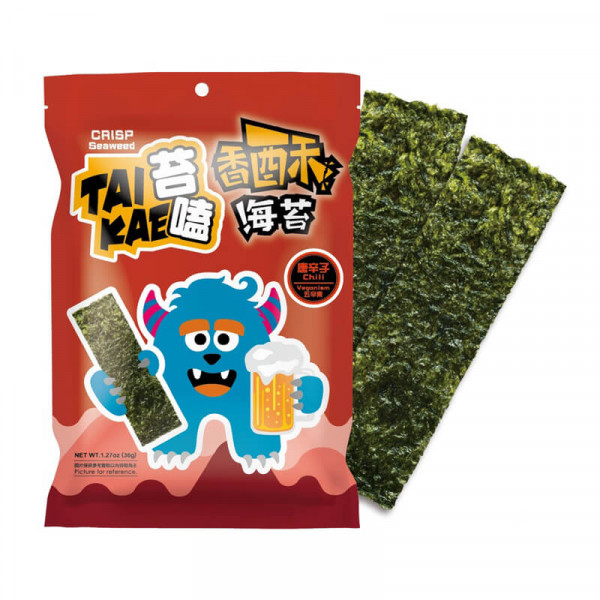 Läs mer om Taikae Crispy Seaweed Chili 36g