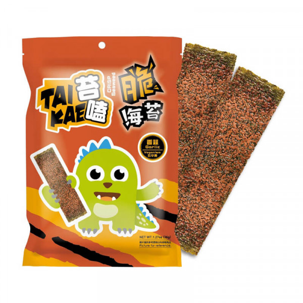 Läs mer om Taikae Crispy Seaweed Garlic Flavour 36g