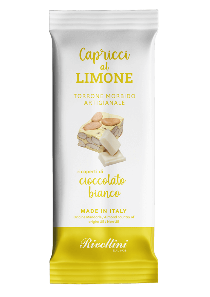 Capricci al Limone - Mjuk Nougat med Citron & Vit Choklad 20g