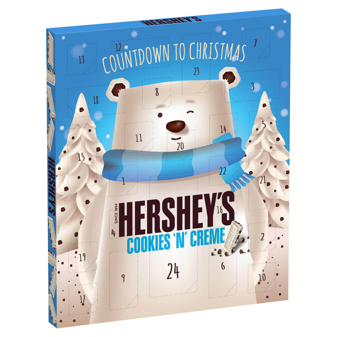 Läs mer om Hersheys Cookies N Creme Adventskalender 205g