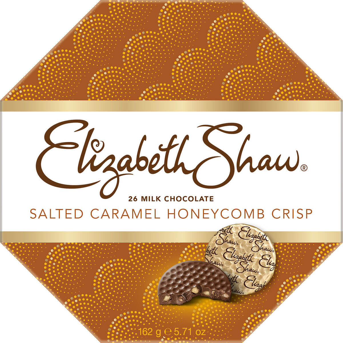 Elisabeth Shaw Milk Chocolate Salted Caramel Crisp 162g