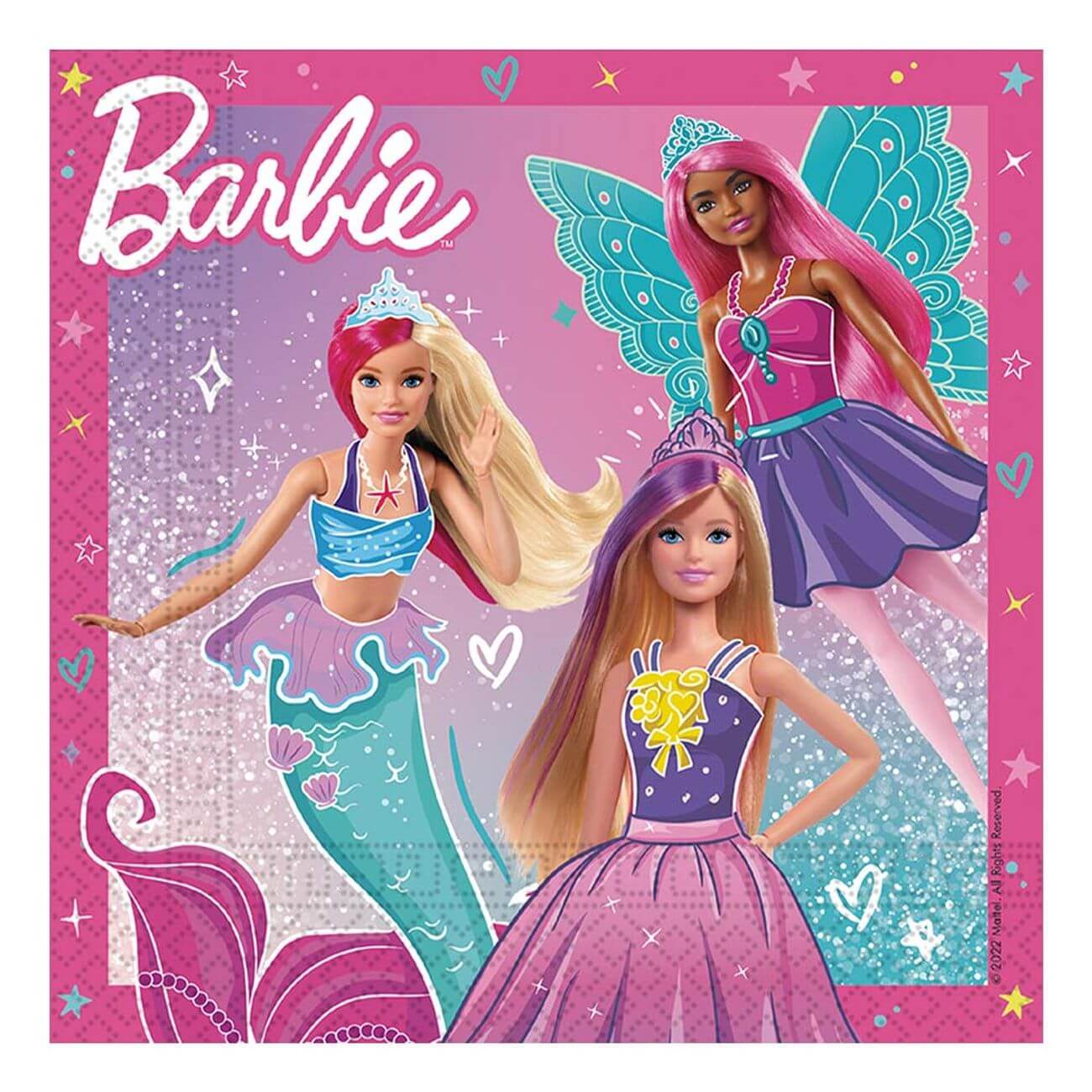 Läs mer om Servetter Barbie Fantasy 20-pack