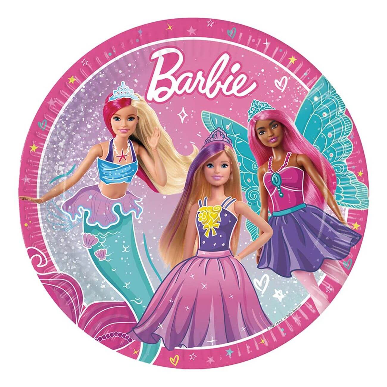 Läs mer om Papperstallrikar Barbie Fantasy 8-pack