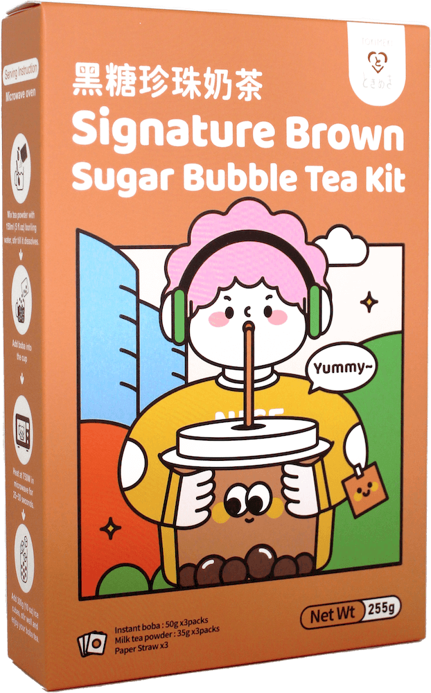 Läs mer om Tokimeki Brown Sugar Bubble Tea Kit 3-pack 255g