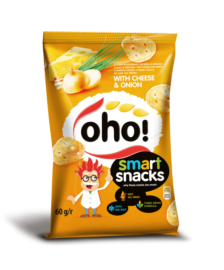 Läs mer om Oho! Snacks Cheese & Onion 50g