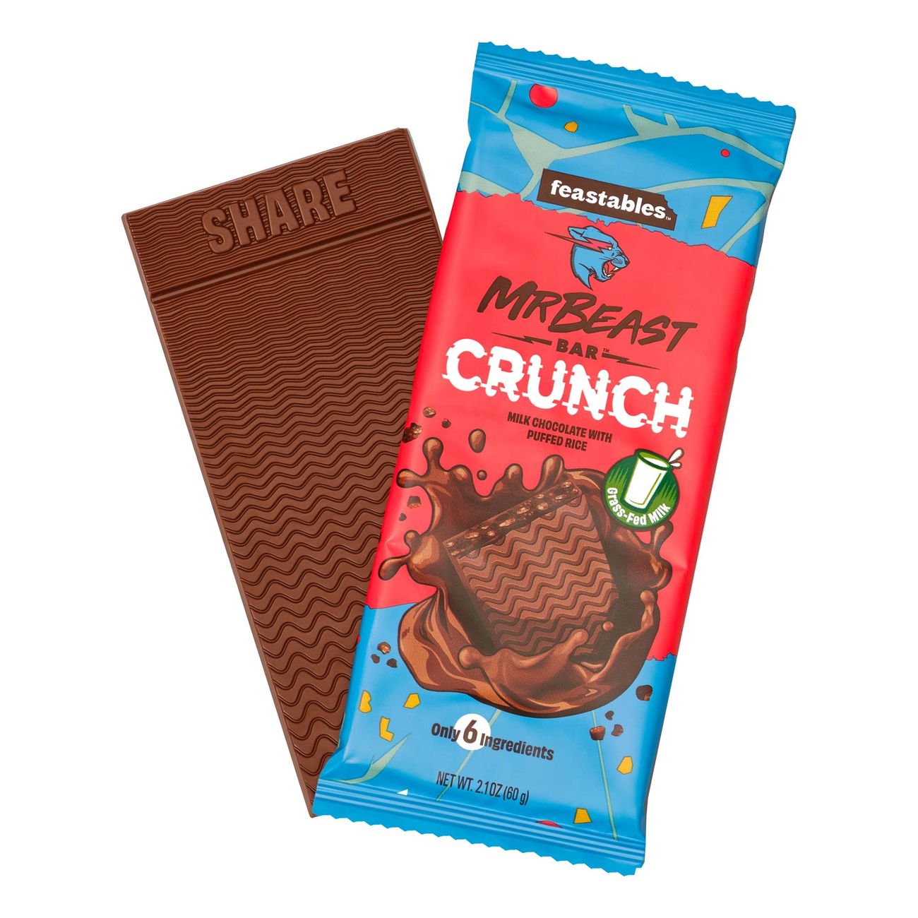 Mr Beast Crunch Chokladkaka 60g