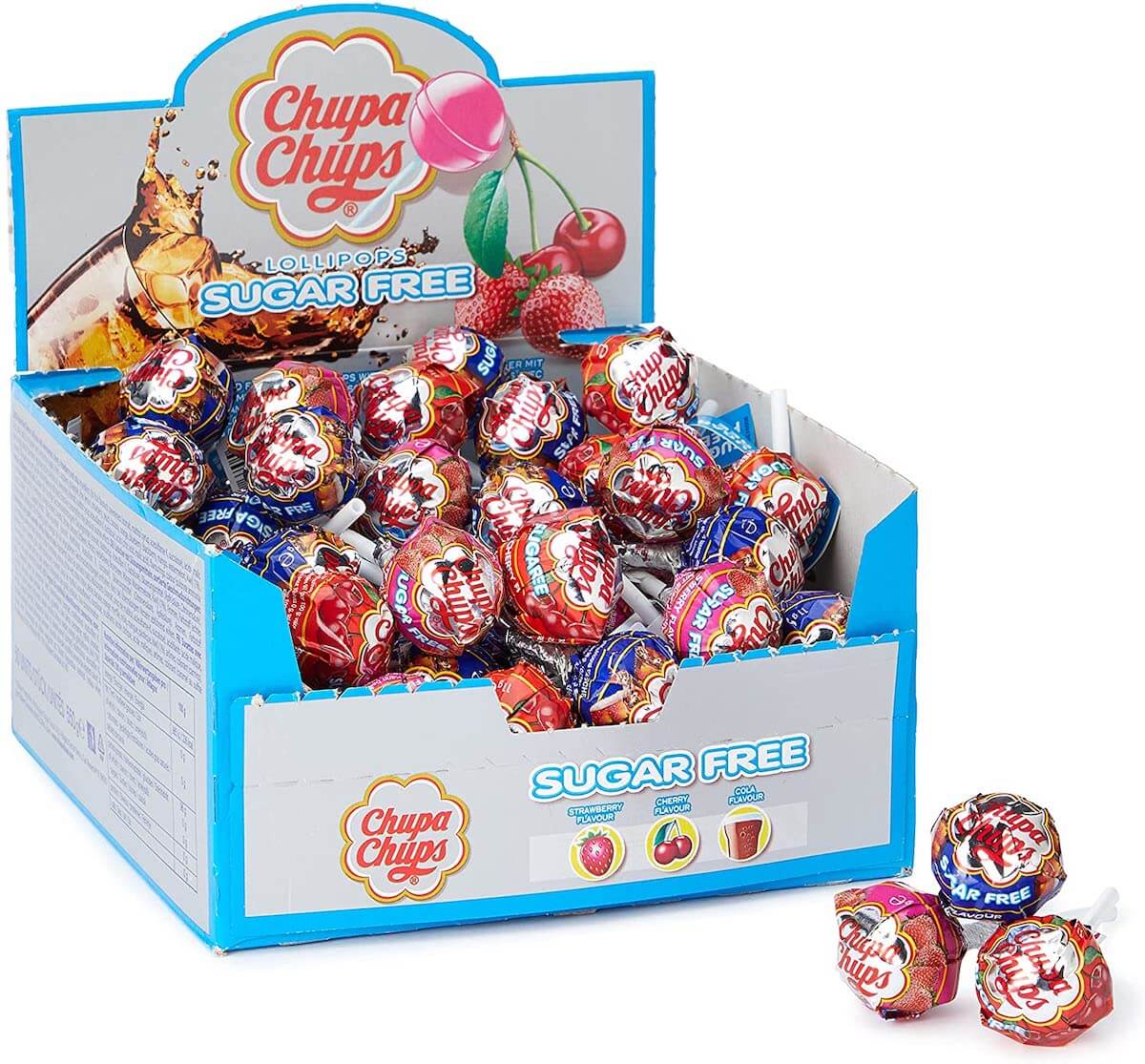 Läs mer om Chupa Chups Sugarfree Lollipops 11g x 50st