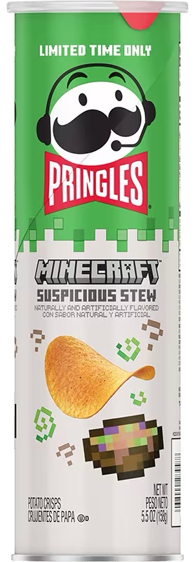 Pringles Minecraft Suspicious Stew Crisps 156g