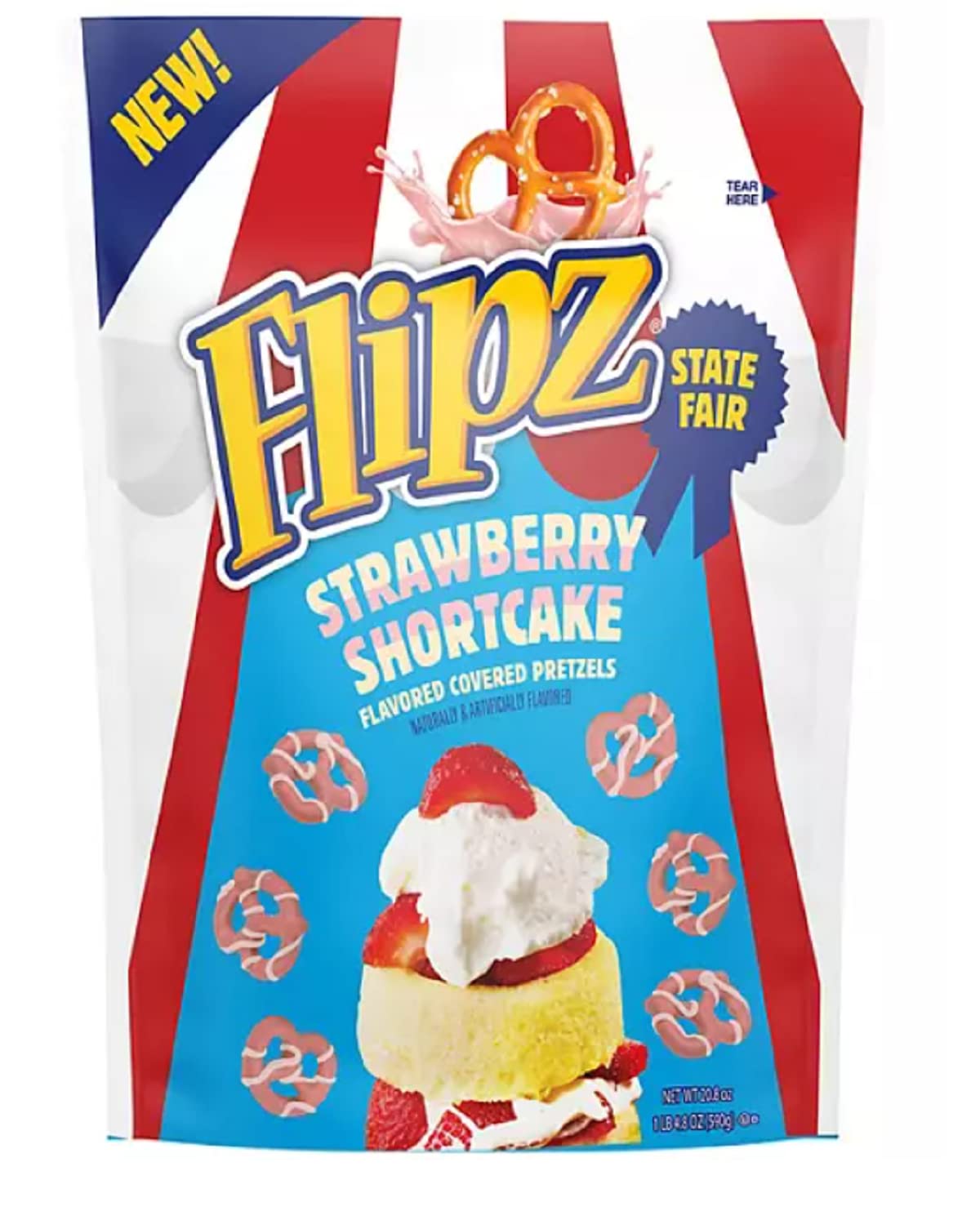 Läs mer om Flipz Strawberry Shortcake 184g