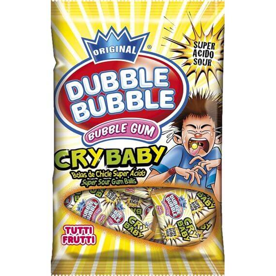 Läs mer om Dubble Bubble Cry Baby Sour Gum 85g