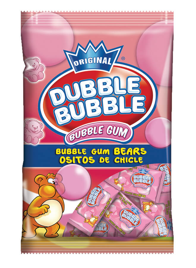 Dubble Bubble Strawberry Bears Gum 85g
