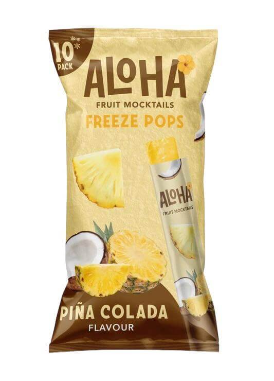Läs mer om Aloha Mocktail Freeze Pops Pina Colada 10-pack