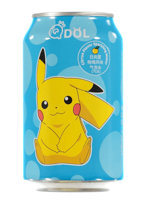 Läs mer om Qdol Pokemon Läsk - Pikachu Mandarin 33cl