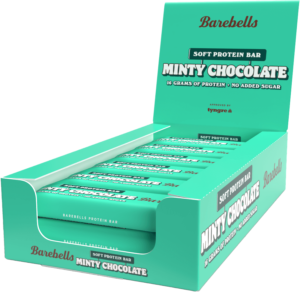 Läs mer om Barebells Soft Protein Bar - Minty Chocolate 55g x 12st