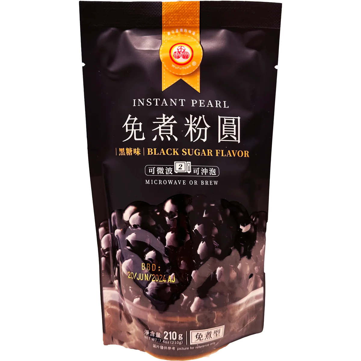 Läs mer om Wufuyuan Tapioca Pearl - Black Sugar 210g