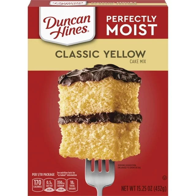 Duncan Hines Classic Yellow Cake Mix 432g