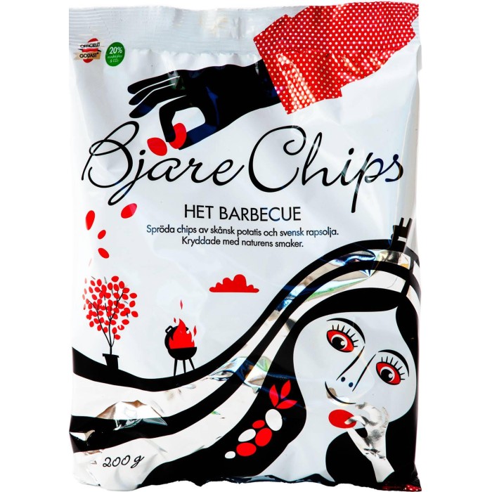 Bjäre Chips Het Barbecue 200g