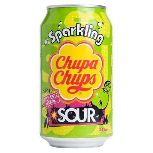 Läs mer om Chupa Chups Soda - Sour Apple 345ml