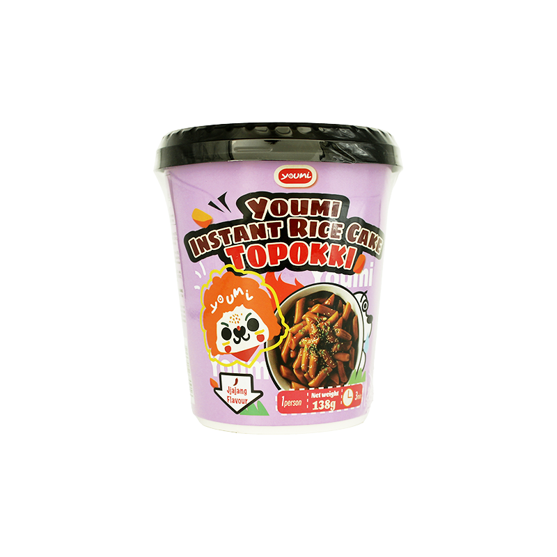 Youmi Rice Cake Topokki Cup - Jjajang Flavour 138g
