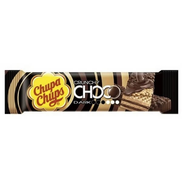 Läs mer om Chupa Chups Crunchy Choco Dark 27g