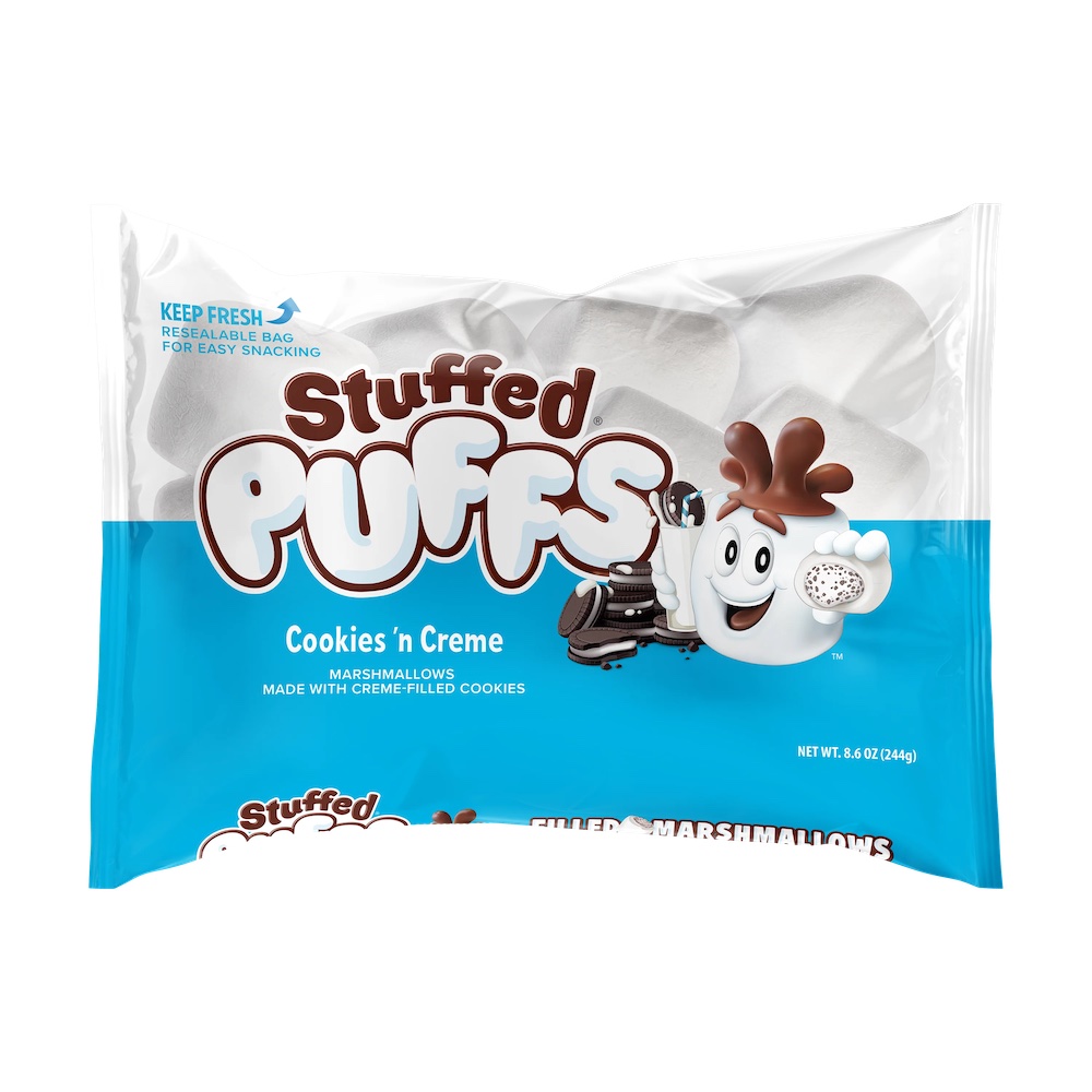 Läs mer om Stuffed Puffs Cookies n Creme 244g