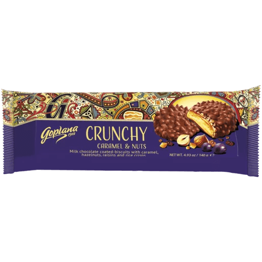 Goplana Crunchy Caramel & Nuts 140g