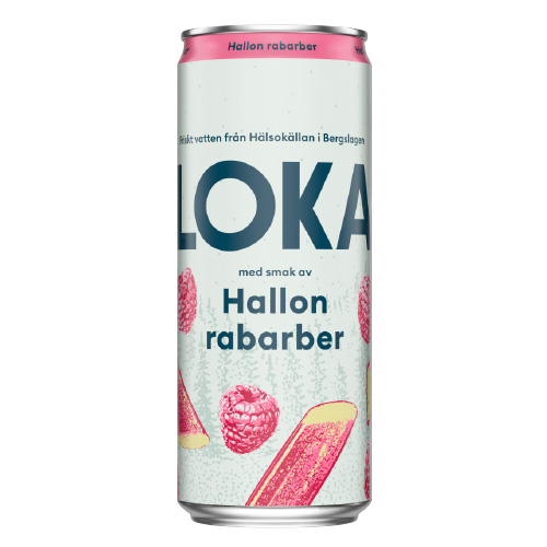 Läs mer om Loka Hallon Rabarber 33cl