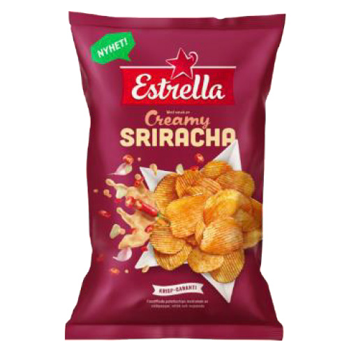 Läs mer om Estrella Creamy Sriracha Chips 175g