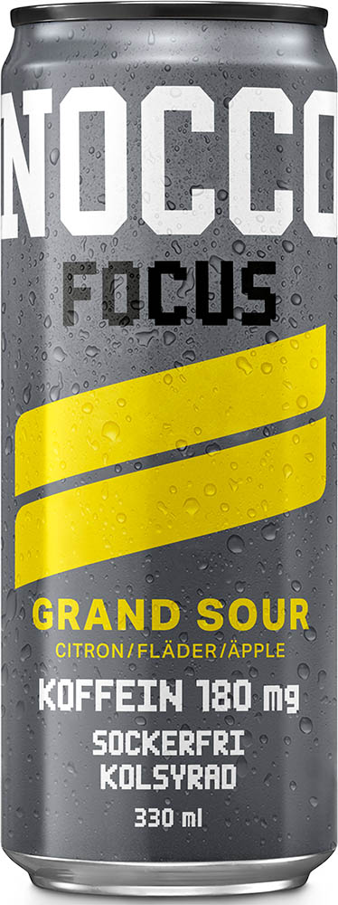 NOCCO Focus Grand Sour - Citron Fläder Äpple 33cl