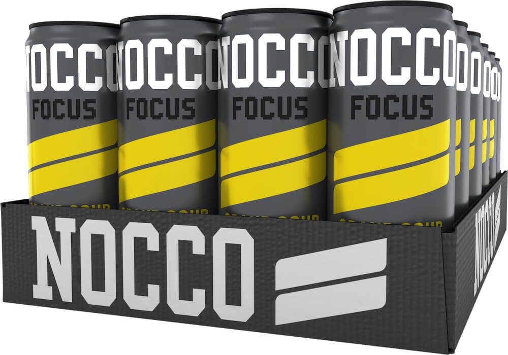 NOCCO Focus Grand Sour - Citron Fläder Äpple 33cl x 24st